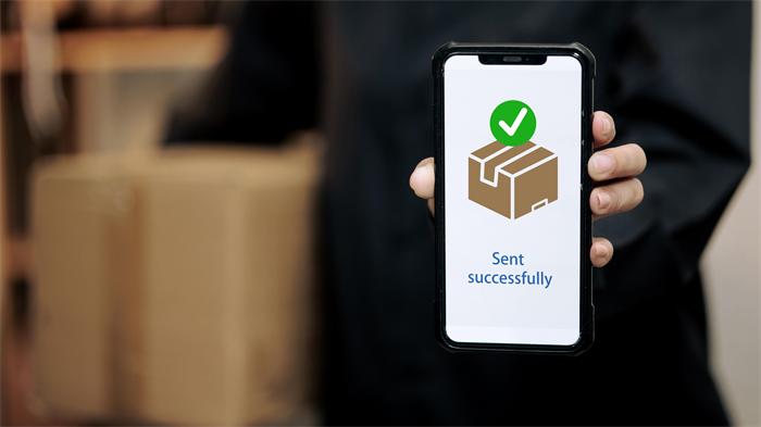 Customer checking Chunghwa Cigarettes delivery tracking status on a mobile phone